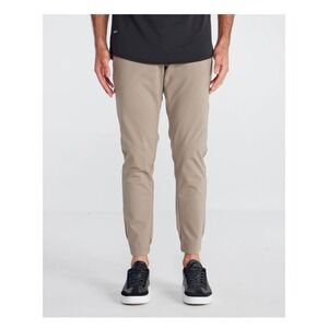 BYLT Premium Basics Everyday Pant Mens 38‎ Tan Khaki Tapered Jogger Performance
